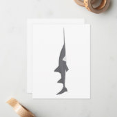 Largetandvis Notitiekaartje (Voorkant / Achterkant in situ)