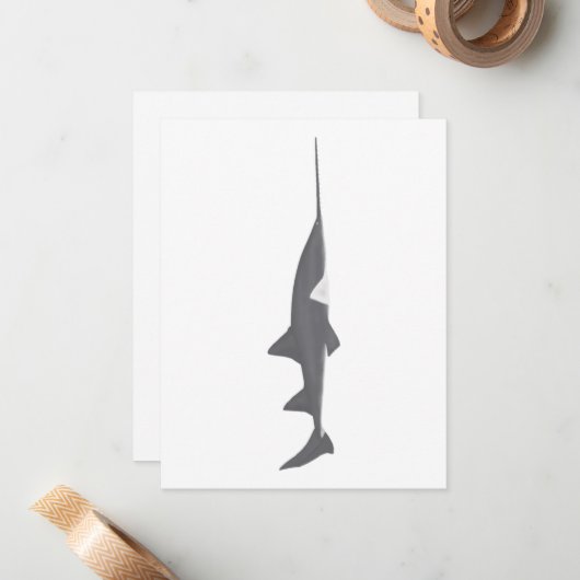 Largetandvis Notitiekaartje (Voorkant / Achterkant in situ)