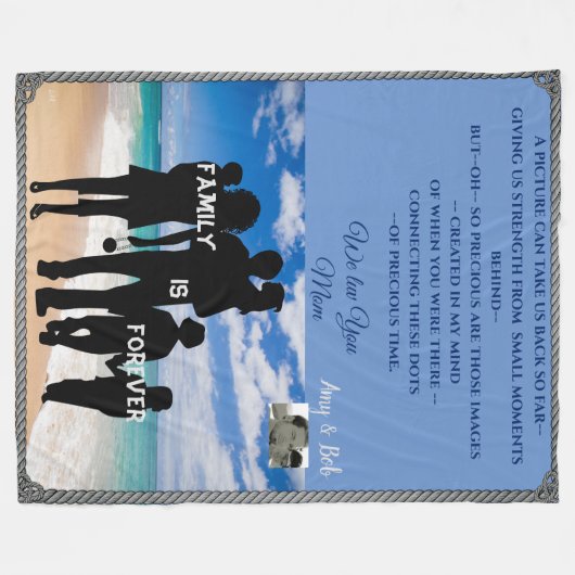  LargeThrow - Geliefden Cadeau Ideeën Fleece Deken (Voorkant (Horizontaal))