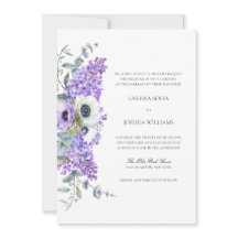 Larissa Elegant Paarse Floral All-in-One Wedding