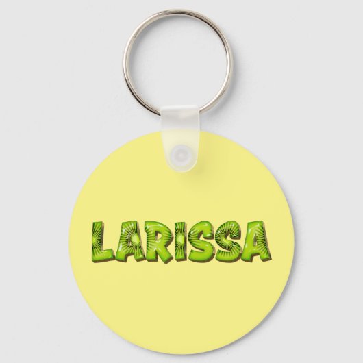 Larissa Name Kiwi Design Schlüsselanhänger Sleutelhanger (Voorkant)