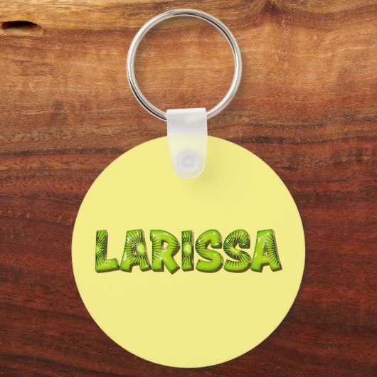 Larissa Name Kiwi Design Schlüsselanhänger Sleutelhanger (Voorkant)