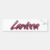 Larissa roze Aufkleber-Sticker Bumpersticker (Voorkant)