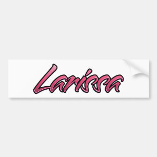 Larissa roze Aufkleber-Sticker Bumpersticker