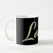 Larissa white gold Handwriting Tasse Kaffeetasse Koffiemok (Links)