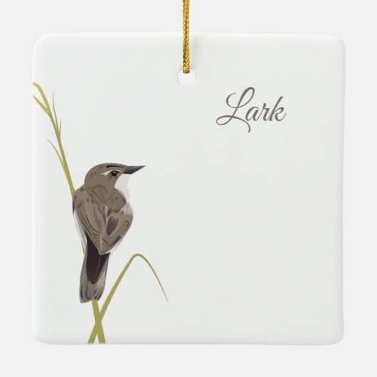 Lark Sparrow Keramisch Ornament (Achterkant)