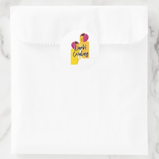 Larki Walay | Desi bruiloft speels feest Ronde Sticker (Tas)