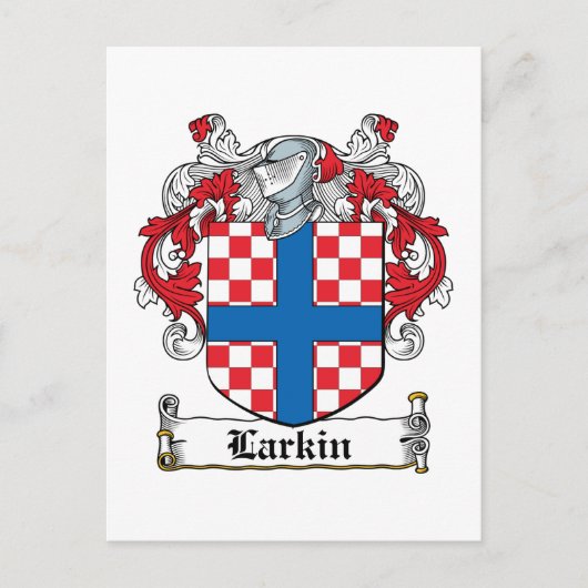 Larkin Family Crest Briefkaart (Voorkant)
