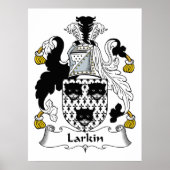 Larkin Family Crest Poster (Voorkant)