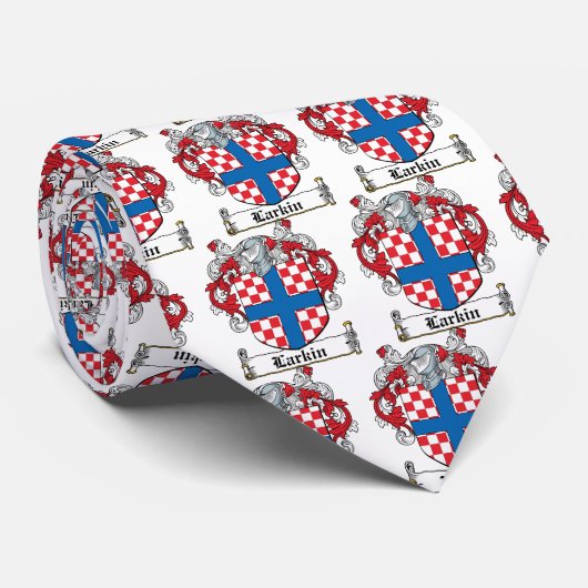Larkin Family Crest Stropdas (Opgerold)