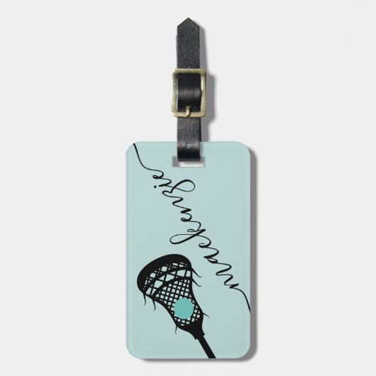 Larkruse Stick Gepersonaliseerd Monogram Bagagelabel (Voorkant verticaal)