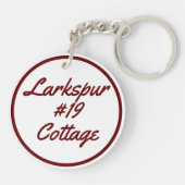 Larkspur #19, Dagen Cottages Sleutelhanger (Achterkant)