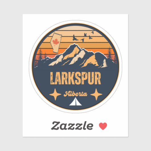 Larkspur, Alberta Sticker (Vel)