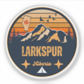 Larkspur, Alberta Sticker (Voorkant)