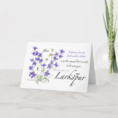 Larkspur Blank Kaart (Voorkant)
