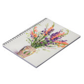 Larkspur en Gladioli in een Marokkaanse Vase Notitieboek (Linkerzijde)