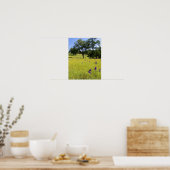 Larkspur Field, hek Poster (Keuken)