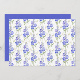 Larkspur Floral Botanical Note Card Notitiekaartje