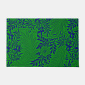 Larkspur in Vibrant Green en Blue Deurmat (Voorkant)