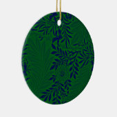 Larkspur in Vibrant Green en Blue Keramisch Ornament (Rechts)