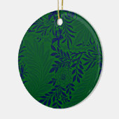 Larkspur in Vibrant Green en Blue Keramisch Ornament (Links)