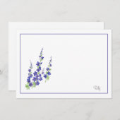 Larkspur Notitiekaartje (Voorkant / Achterkant)