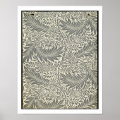 Larkspur, ontwerp van behang, 1872 poster (Voorkant)