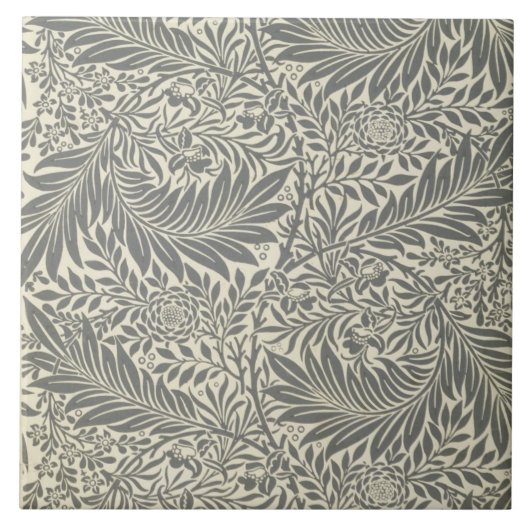 Larkspur, ontwerp van behang, 1872 tegeltje (Voorkant)