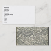 Larkspur, ontwerp van behang, 1872 visitekaartje (Voorkant / Achterkant)