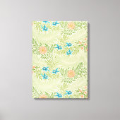 Larkspur Pattern (door William Morris) Canvas Afdruk (Voorkant)