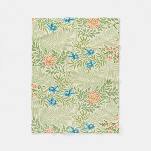 Larkspur Pattern (door William Morris) Fleece Deken (Voorkant)