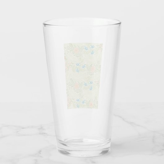Larkspur Pattern (door William Morris) Glas (Achterkant)