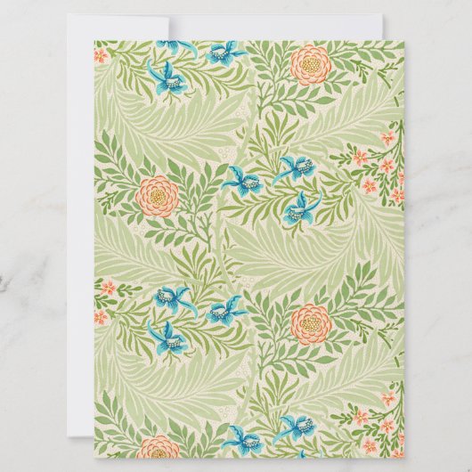 Larkspur Pattern (door William Morris) Kaart (Voorkant)