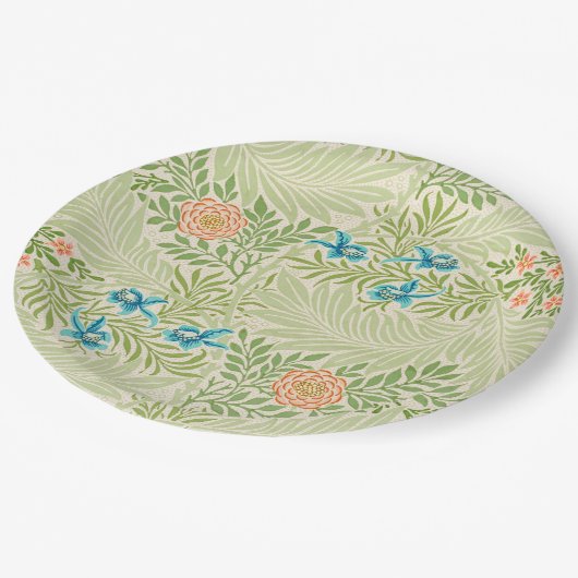 Larkspur Pattern (door William Morris) Papieren Bordje (Gekanteld)