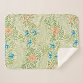 Larkspur Pattern (door William Morris) Sherpa Deken (Voorkant (horizontaal))
