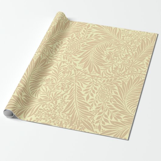 Larkspur van William Morris Wrapping Paper Cadeaupapier (Uitgerold)