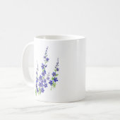 "Larkspur" Waterverf Flowers Koffiemok (Voorkant links)