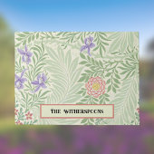 Larkspur William Morris Groen Rood Paarse Bloem Deurmat