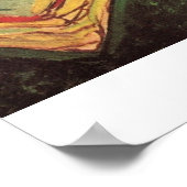 L'Arlesienne Madame Ginoux met Boeken van Gogh Poster (Hoek)