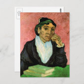 L'Arlesienne (Madame Ginoux) van Vincent van Gogh Briefkaart (Voorkant / Achterkant)