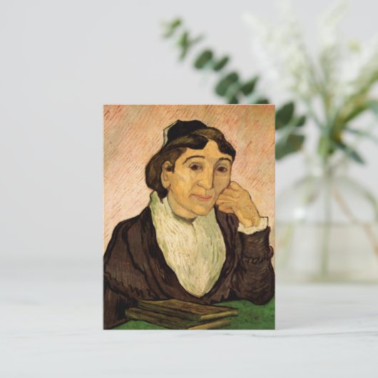 L'Arlesienne (Madame Ginoux) van Vincent van Gogh Briefkaart (Staand voorkant)