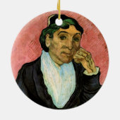 L'Arlesienne (Madame Ginoux) van Vincent van Gogh Keramisch Ornament (Achterkant)