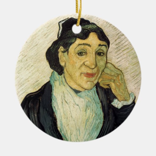 L'Arlesienne (Madame Ginoux) van Vincent van Gogh Keramisch Ornament (Voorkant)