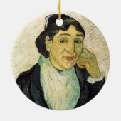 L'Arlesienne (Madame Ginoux) van Vincent van Gogh Keramisch Ornament (Achterkant)