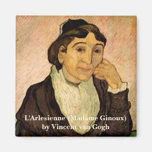 L'Arlesienne (Madame Ginoux) van Vincent van Gogh Magneet