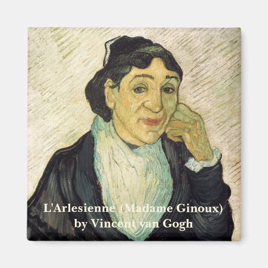 L'Arlesienne (Madame Ginoux) van Vincent van Gogh Magneet (Voorkant)