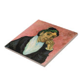 L'Arlesienne (Madame Ginoux) van Vincent van Gogh Tegeltje (Zijkant)