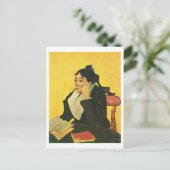 L'Arlésienne with Books, Vincent Van Gogh Briefkaart (Staand voorkant)