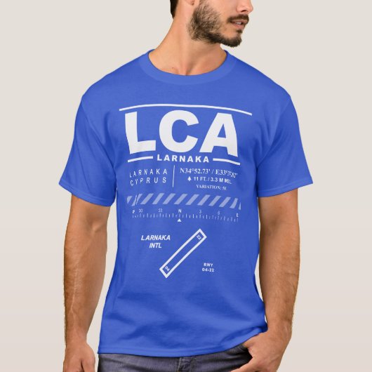 Larnaka International Airport LCA T-shirt (Voorkant)