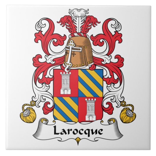 Larocque Family Crest Tegeltje (Voorkant)